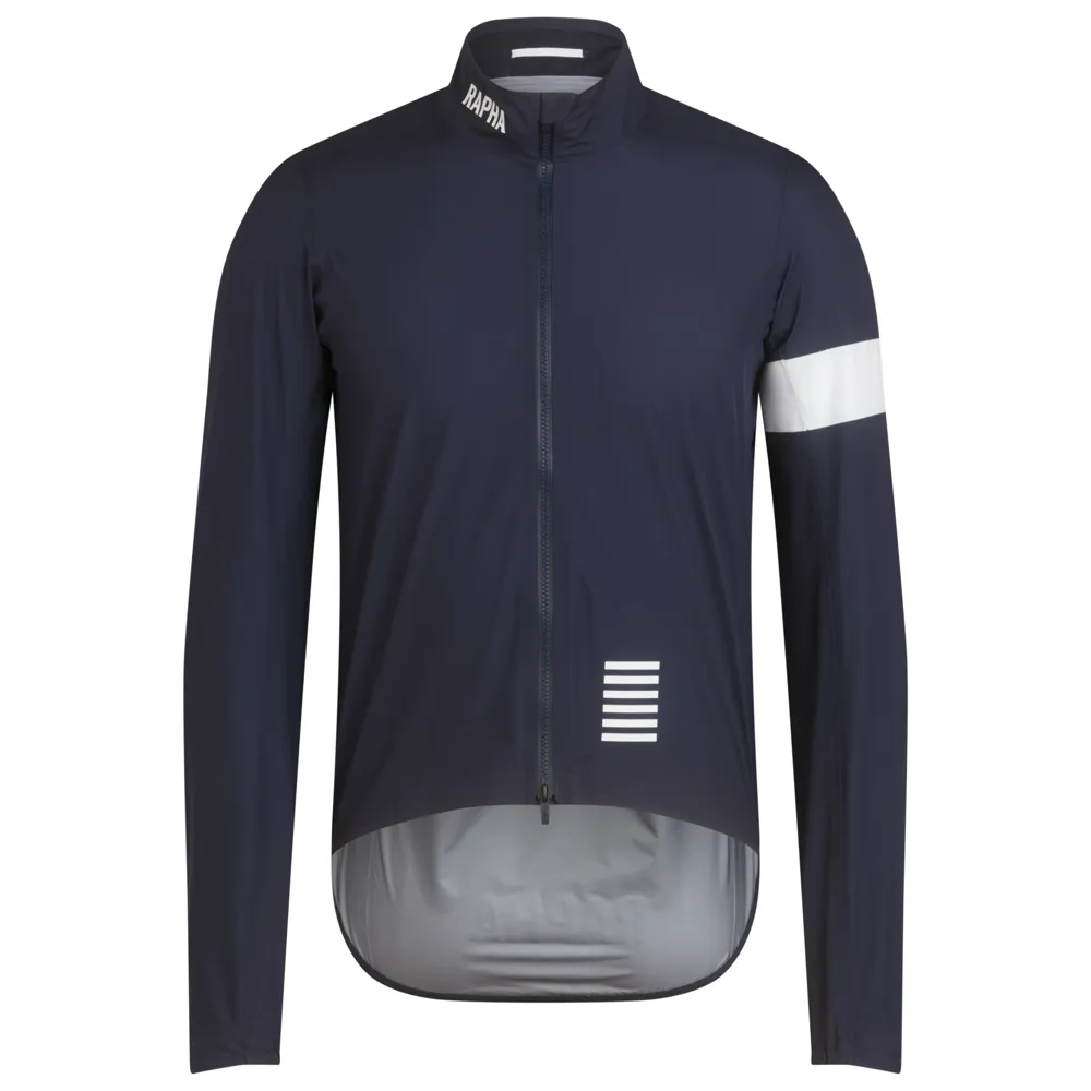 Team Cycles Rapha Men's Pro Team GORE-TEX Rain Jacket in Dark Navy and White | Interest FREE Finance & Online Refund Policy.